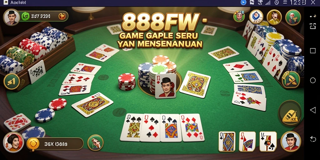 Screenshot gameplay <strong>888FW</strong> dengan tampilan menarik saat bermain Gaple.