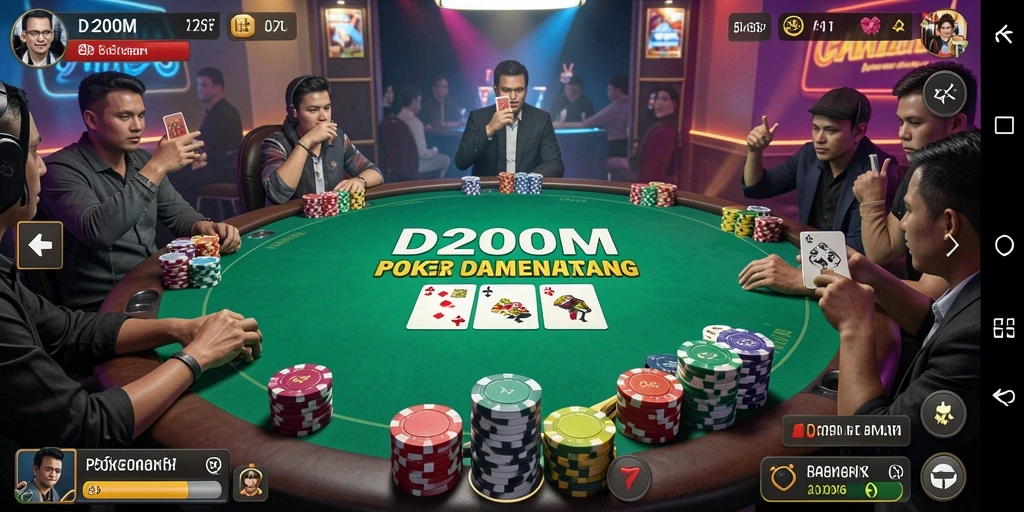 Gambaran gameplay mendebarkan di D200M dengan teman-teman.