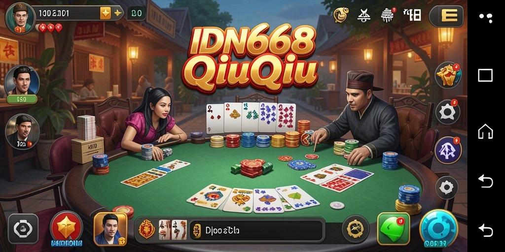 Gameplay QiuQiu yang seru dan menarik di IDN668.