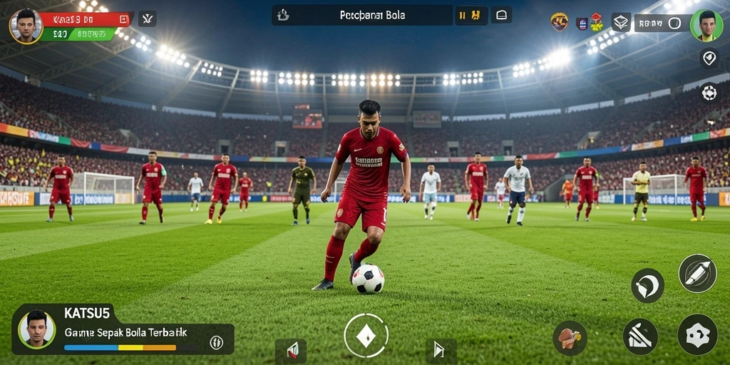 Tampilan antarmuka gameplay KATSU5 yang menarik dan dinamis.
