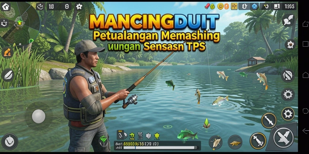Gameplay memancing yang menarik dan mendebarkan di MANCINGDUIT.
