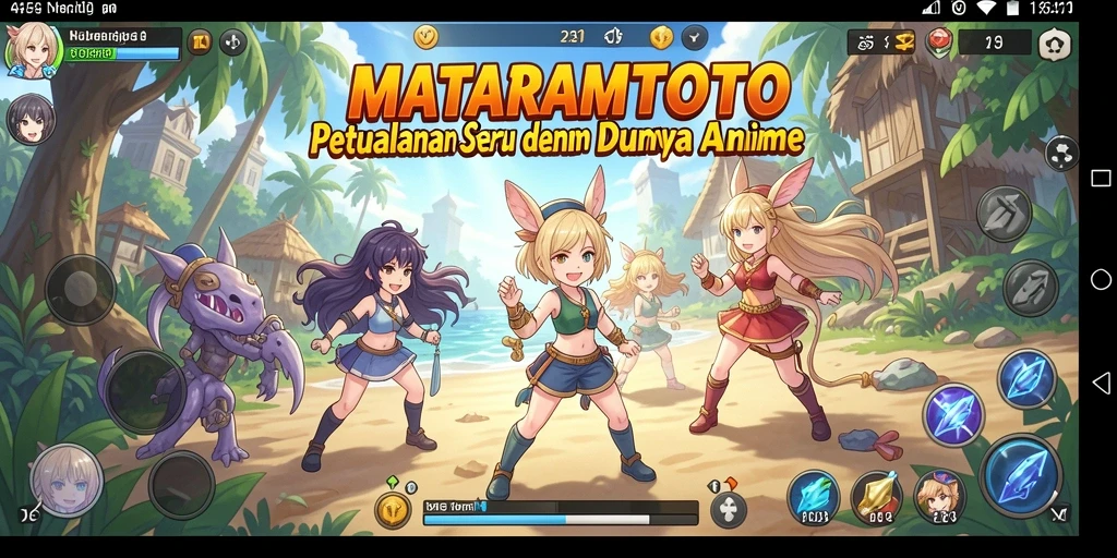 Screenshot MATARAMTOTO yang menampilkan karakter Anime dalam aksi.