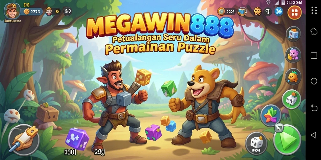 Screenshot gameplay MEGAWIN888 menampilkan tantangan Puzzle yang menarik.