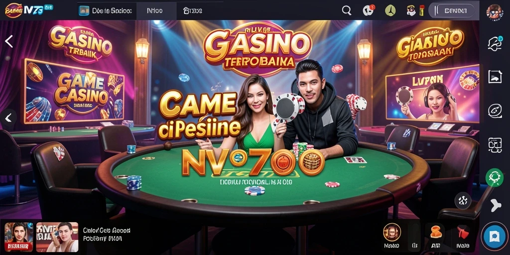Tampilan gameplay menarik dalam aplikasi NV77 Live Casino.