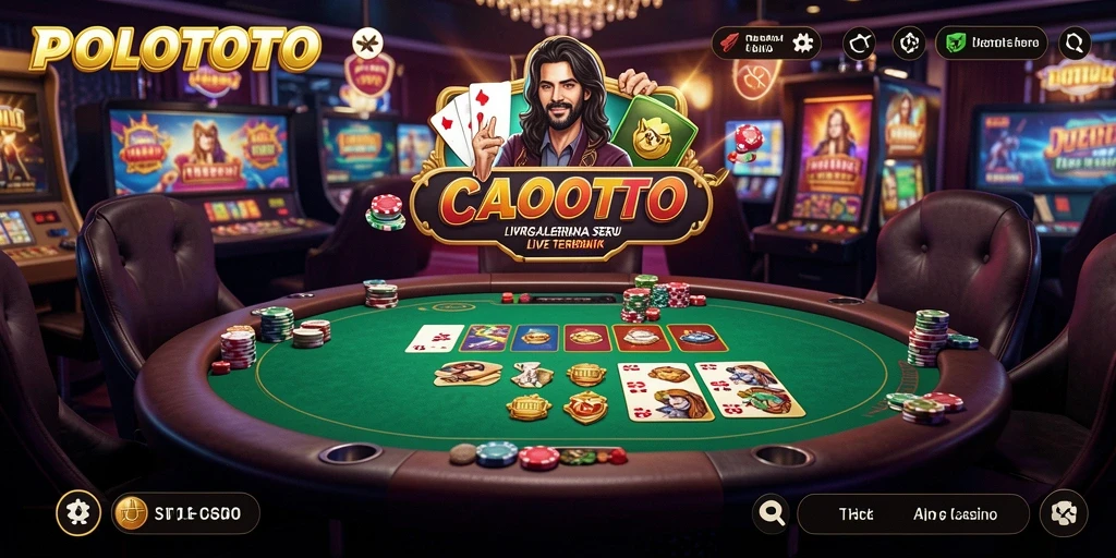 Gameplay Live Casino di POLOTOTO yang mendebarkan dan interaktif.