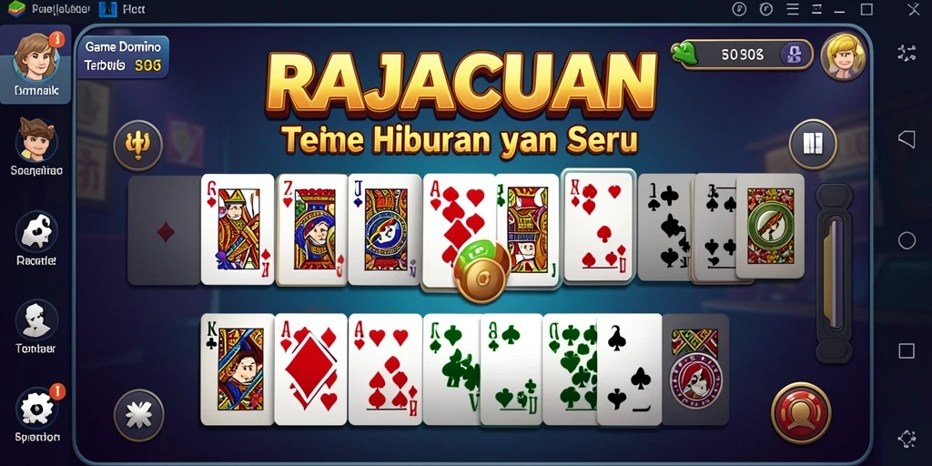 Tampilan gameplay seru RAJACUAN yang menarik dan interaktif.