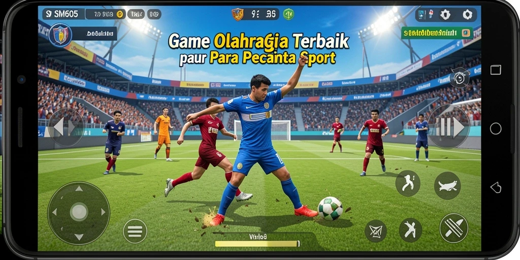 Tampilan gameplay SM605 yang mendebarkan dan interaktif dalam berbagai cabang olahraga.
