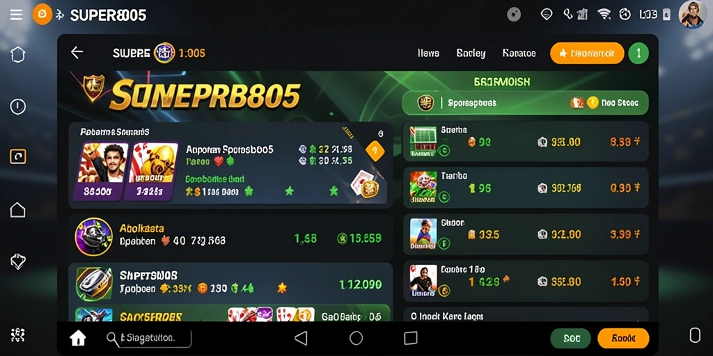Tampilan gameplay SUPER805 yang menarik dan interaktif.