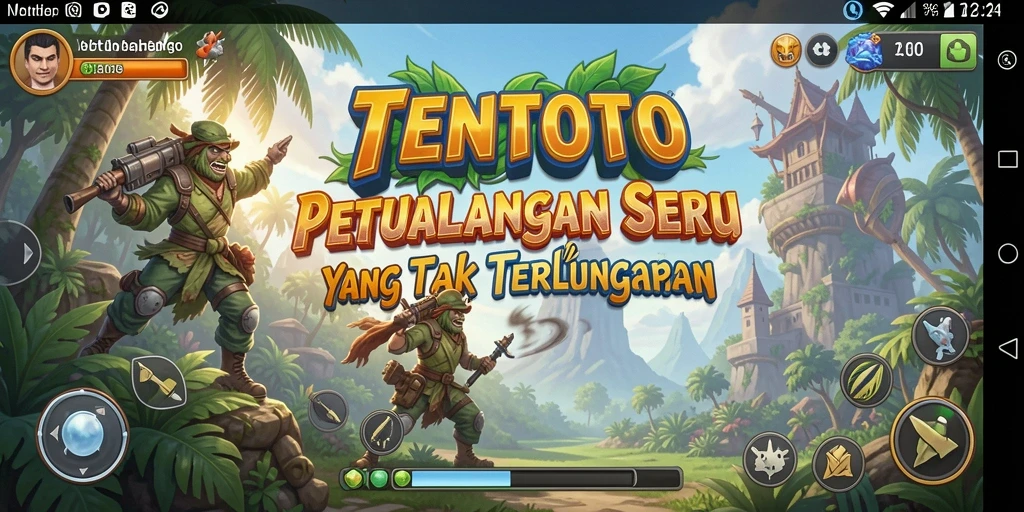 Tampilan menarik dari gameplay petualangan di TENTOTO.